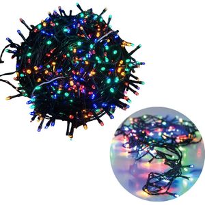Cheqo® Kerstboomverlichting - Lichtsnoer - Kerstlampjes - Led Verlichting - Kerstverlichting voor Binnen en Buiten - 320 LED's - 24 Meter - Multicolor