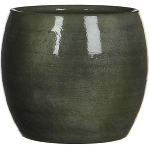 Mica Decorations Lester Bloempot - H14 X 16 cm - Terracotta - Groen