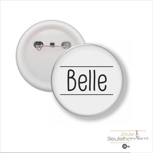 Button Met Speld 58 MM - Belle
