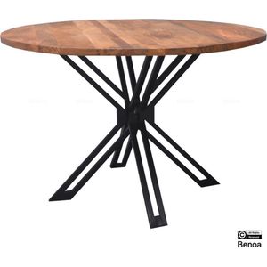 Ronde Eettafel Yana mangohout 140 cm - Naturel