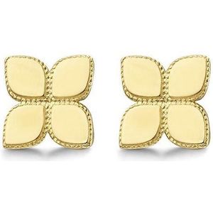 New Bling 9NBG-0258 Gouden Oorknopjes - Dames - Bloem - 5,4 x 5,4 mm - 14 Karaat - Goud