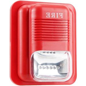 Titel: DC12V/24V Geluid en Licht Brandalarmsysteem - Alarmwaarschuwing Strobe Sirene Veiligheidssysteem