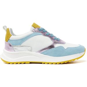 Lazamani Valencia Leren Dames Sneakers Blue Maat 39