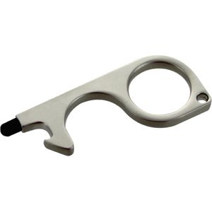 Deuropener - metaal met zink legering - hands-free sleutelhanger - no touch key - Hygiëne Sleutel