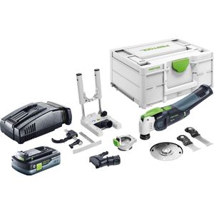 Festool VECTURO OSC 18 E-Basic Set snoerloos oscillerend gereedschap 18 V Starlock Max Brushless + 1x accu 4.0 Ah + snellader + systainer
