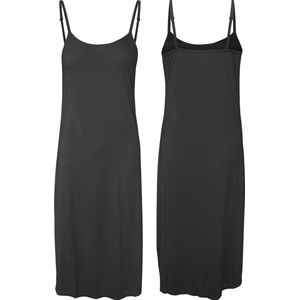 Gaubert onderjurk zwart - Onderjurk dames spaghetti bandjes- Maat XXL - Slipdress - Onderjurk lang