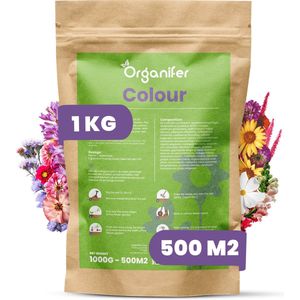 Plukbloemen Mengsel - 32 soorten (1kg, 500m2) - Snijbloemen - Snijbloemen Zaad - Bloemenweide - Inheemse Zaden - Bloemen - Bloemzaden - Bloemzaadjes - Plukbloemen Zaad - Colour - Organifer