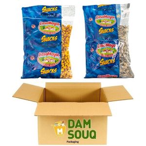 Damsouq® Mixpakket Casa Mayor Zonnebloempitten en Maïssnack (2x 400 Gram)