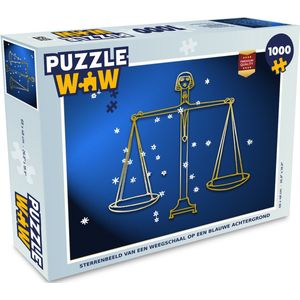 Puzzel Sterrenbeeld - Weegschaal - Sterren - Legpuzzel - Puzzel 1000 stukjes volwassenen
