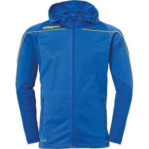 Uhlsport Stream 22 Trainingsjas Met Capuchon Azuur Blauw-Limoen Geel Maat 3XL