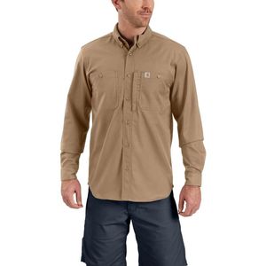 Carhartt Herren Shirt Rugged Prof Workshirt L/S Dark Khaki-XXL