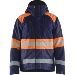 Blaklader 4480-1977 Winterjas High Vis - Marineblauw/Oranje - S