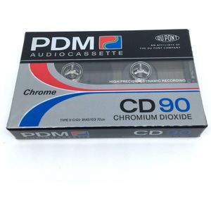 Audio Cassettebandje PDM Chromium dioxide CD-90 Type II / jaar 1987-89 /  Uiterst geschikt voor alle opnamedoeleinden / Sealed Blanco Cassettebandje / Cassettedeck / Walkman / PDM cassettebandje.