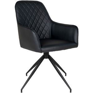 Harbo Swivel Dining Chair - Modern Dining Chair - PU Lederen stoel - Swivel -mechanisme - 56 cm x 62 cm x 89 cm
