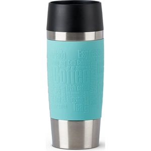 Classic Travel Mug Thermosbeker, 360 ml, thermosbeker, isoleerbeker, 4 uur warm, 8 uur koud, BPA-vrij, 100 procent dicht, lekvrij, vaatwasmachinebestendig, 360°-drinkopening, mintgroen