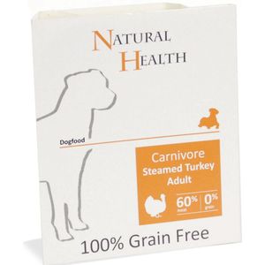 Natural Health Dog Steamed Carnivore Turkey omdoos 7x395 gram