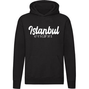 Istanbul Coördinaten Hoodie | Turkije | Vakantie | Trui | Unisex