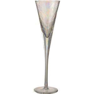 J-Line champagneglas Oneffen - glas - 4 stuks