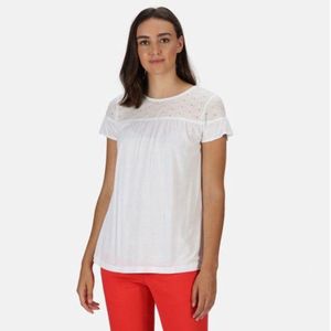 Regatta Abitha T-Shirt Viscose En Coolweave-Katoen - Vrouwen - Wit