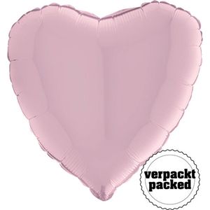 Grabo - Folieballon hartvorm Pink - (90 cm)