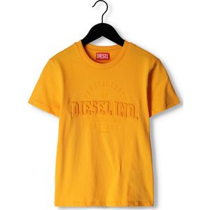 Diesel Tgilly Polo's & T-shirts Jongens - Polo shirt - Oranje - Maat 128
