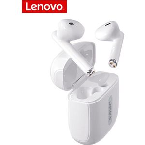 Lenovo XT83 - Draadloze Bluetooth-Oordopjes Met oplaaddoos en LED-ademlicht - Ondersteuning voor Touch & Game / muziekmodus (Wit)