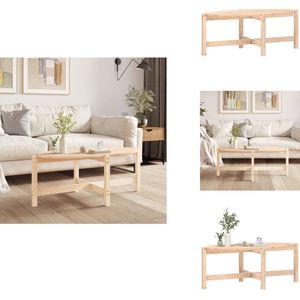 vidaXL Salontafel - Salontafels - Tafel - Bijzettafel - Salontafel 118x63x45 cm massief grenenhout