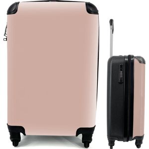 SleevesAndCases - Koffer - Roze - Effen - Handbagage koffer - Trolley - Reiskoffer - 35x55 cm - Trolley op wieltjes
