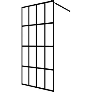 vidaXL Inloopdouchewand - 80x195 cm - Transparant glas Inloopdouche - Douchewand - Glazen Douchedeur - Modern Design - Industrieel Interieur