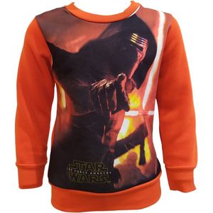 Star Wars - sweater - Darth Vader - oranje - maat 104