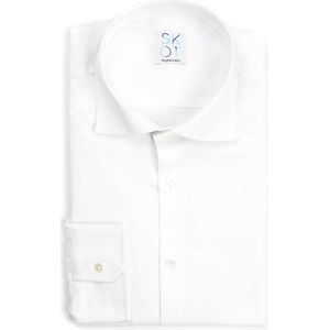 SKOT Fashion Duurzaam Overhemd Heren Serious White Oxford - Wit - Maat 46