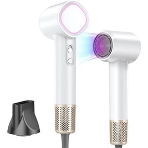 HEXTEK Hair Dryer - Haardroger - Hyperpower Föhn - Kleine Fohn - Reishaardroger - Reisfohn - Haar Droger - Reis Fohn - Hair Dryer - Fohn - Föhn - Mini Fohn - Met Brushless Motor - Anti Oververhitting - Met Geluidsreductiesysteem - Pluisvrij Haar