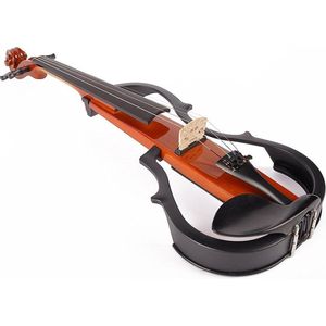 Leonardo moderne electrische viool, pre-amp, inclusief strijkstok, koffer, koptelefoon, schoudersteun