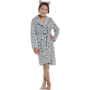 Kinderbadjas poezen - zachte fleece badjas voor kinderen - Rebelle - maat 116