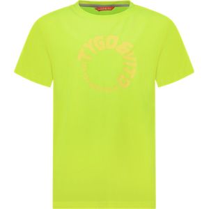 TYGO & vito X402-6426 Jongens T-shirt - Safety Yellow - Maat 134-140