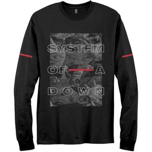 System Of A Down Longsleeve shirt -XL- Eye Collage Zwart