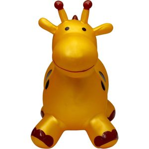 Pink Papaya Springdier Giraffe Alex, springpaard vanaf 3 jaar, tot 50 kg, opblaasbaar kinderspringspeelgoed, BPA-vrij, incl. Pomp