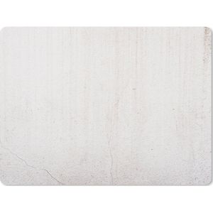 Muismat Groot - Beton print - Muur - Wit - 40x30 cm - Mousepad - Muismat