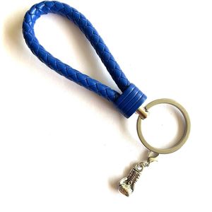 Sleutelhanger - Donker Blauw - Boksen - Judo - Karate - Fitness - Sport - Hanger - Leer - Kickboksen - Bokshandschoen - Kleur - Sportsieraad - Sieraad - Sportsieraden - Sieraden - Team - Teamkado