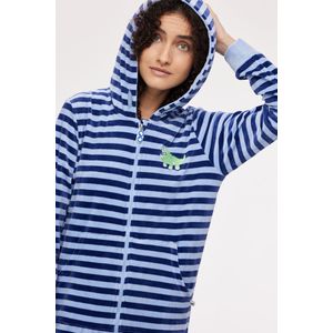 Woody Unisex Onesie blauwe streep - maat 164/14J