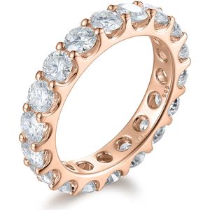 Evertina - 18k Roségouden Moissanite Eternity Ring - 0.3 karaat