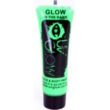 Groene glow in the dark schmink