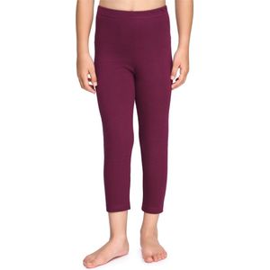 Merry Style Meisjes Leggings - Sport - Vrijetijdsbroek - Capri - Katoen - MS-MS10-226-LE - Wijnrood - 152