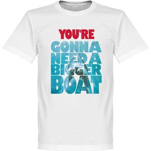 You're Going To Need A Bigger Boat Jaws T-Shirt - Wit - XS