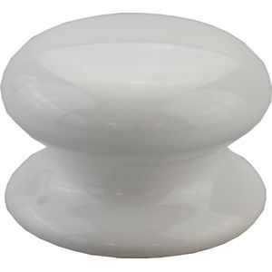 Lowander meubelknop porselein rond 38mm - Kastknop | Deurknop - Wit