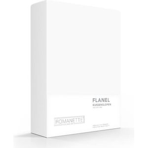 2x Hoogwaardige Flanel Kussenslopen Wit | 60x70 | Warm En Zacht | Heerlijk Comfortabel