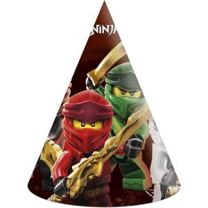 Folat Feesthoedjes Lego Ninjago Papier 6 Stuks