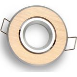 LED line Inbouwspot - Rond - Kantelbaar - MR11 Fitting - Ø 70 mm - Geborsteld Goud