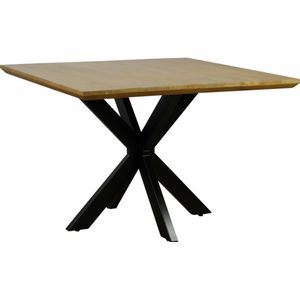 Eettafel Colorado vierkant mangohout 110x110 cm - Naturel