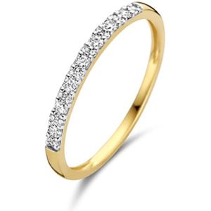 Blush Ring 1640YDI/54 14k Geelgoud 0,17crt G SI Briljant geslepen Diamant Maat 54
